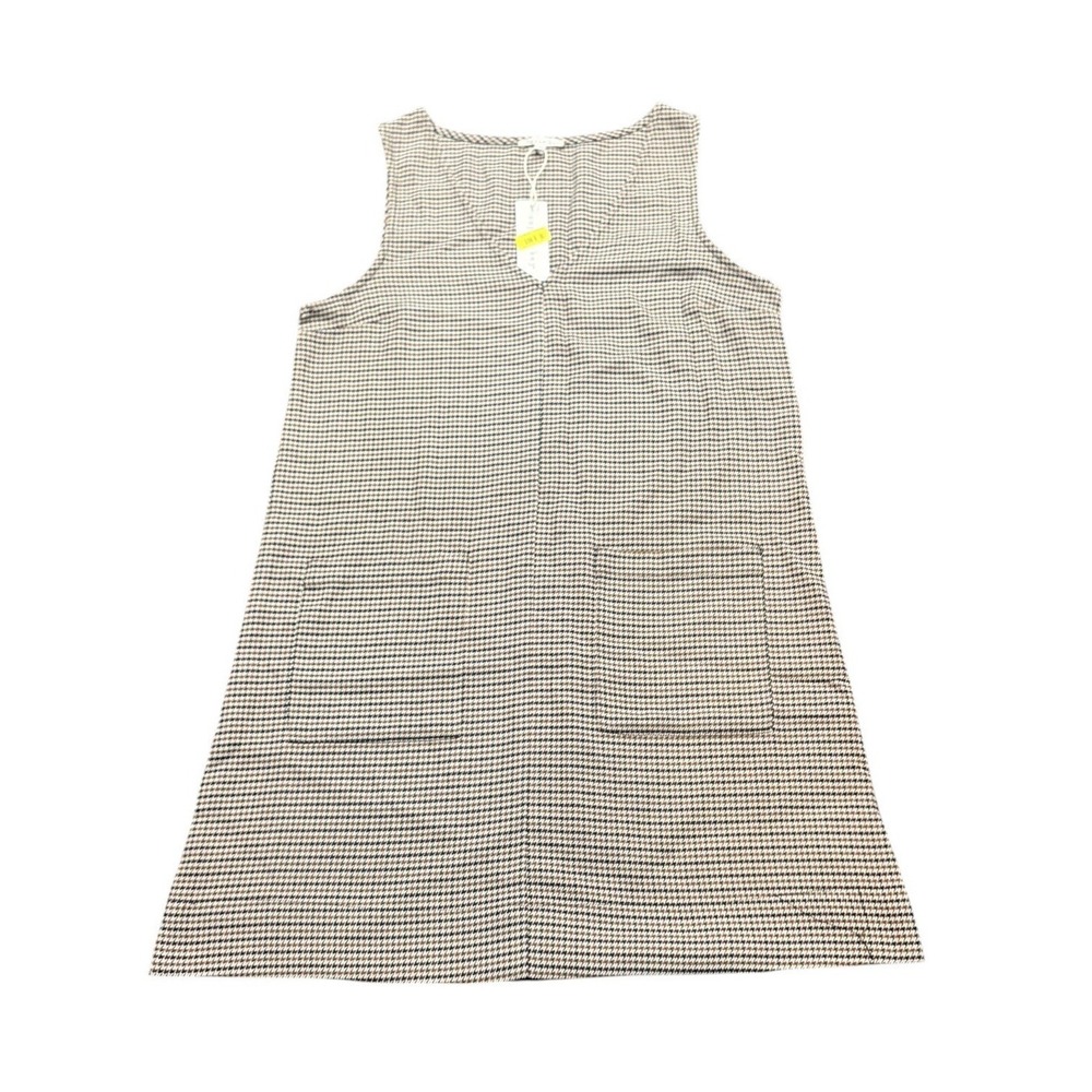 Copper Key Jumper Dress Medium Houndstooth Preppy Academia Brown NWT